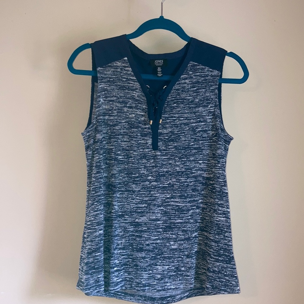 Heathered navy blue tank